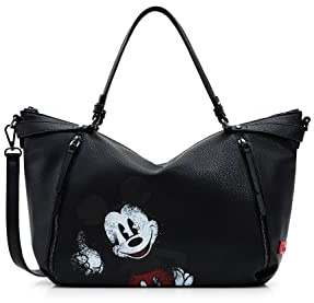 Desigual Damen Bag BEST MICKEY LIBIA 2000 BLACK, Schwarz, Einheitsgröße EU