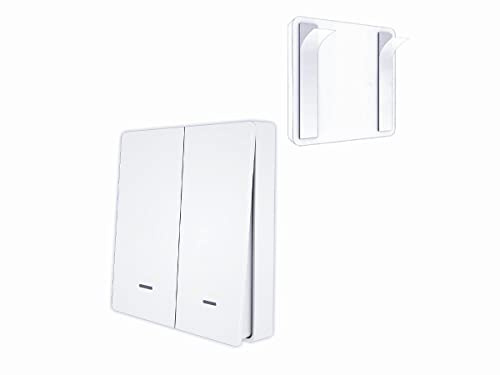 ZigBee Wireless-Schalter, ZigBee Scene Switch mit 9 Szenen, ZigBee Fernbedienung für LED-Lichter, Tuya App und Smart Life, Stromversorgung mit Batterien (2 Tasten)