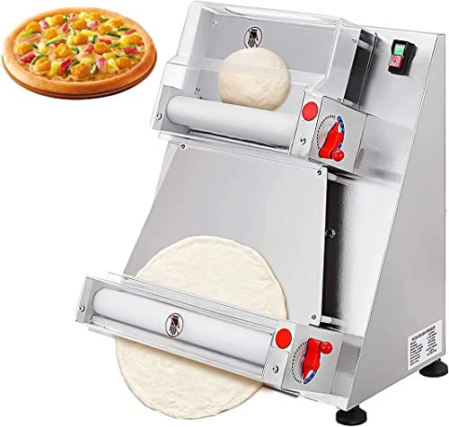 HACSYP Pizza dough maker, Multi-Function Electric Commercial Dough Roller Sheeter, Automatic Pizza Dough Roller Sheeter Machine,Thickness 0.5-5.5mm (Color : 40cm)