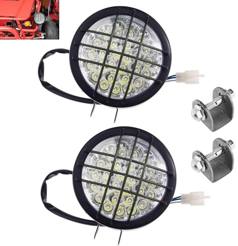 PRO BAT 12V LED Front Head Light Lamp for 110cc 125cc 150cc 200cc 250cc ATV Quad 4 Wheeler Go Kart TaoTao Coolster Roketa Yamoto Vitacci JCL Peace Apollo Sej BULL KXD Sunl Kandi