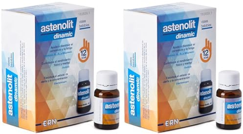 ERN Astenolit Dinamic Viales Vitaminas, 12x10ml, Líquido Total: 120ml (Paquete de 2)