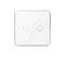Matter Over WiFi Smart Light Switch, Compatible with Apple Home and SmartThings, APP Remote Control, Supports Voice Control and Timing Functions, Neutral Wire Required (2 Gang 1 Way, White)