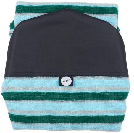 NADCFN Surfboard Deck Bag 46in Kurze Surfbrett Socke Weiche Abdeckung Tasche Skimboard Schutzhülle 3'10'' 117cm sup zubehör(Ocean Green)