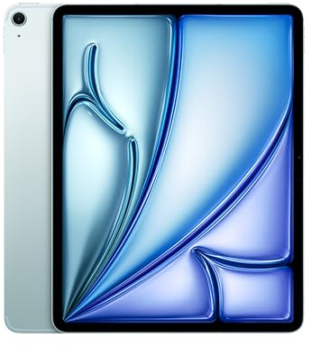 Apple iPad Air de 13 Pulgadas con Chip M3 diseñado para Apple Intelligence, Pantalla Liquid Retina, 256 GB, cámara Frontal/Trasera de 12 Mpx, Wi-Fi 6E, Redes 5G, Touch ID — Azul
