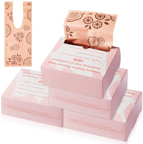 Maitys 200 Pcs Disposable Bags for Sanitary Pads Personal Care Disposal Bags Fragrance Small Discreet Diaper Sacks for Tampons, Pads, Liners, Condoms & More