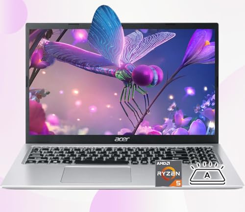acer Aspire 3 Premium Laptop con tastiera retroilluminata | CPU AMD Ryzen 5 7530U | Display IPS 15.6 FHD | 16 GB di RAM | SSD PCIe da 256 GB | Tipo C | Wi-Fi 6 | Elegante e portatile | Windows 11 Pro