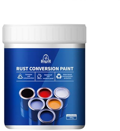 VALINK Vernice per conversione ruggine, resistente alle intemperie, per metallo, convertitore di ruggine, con pennello per metallo, colore verde