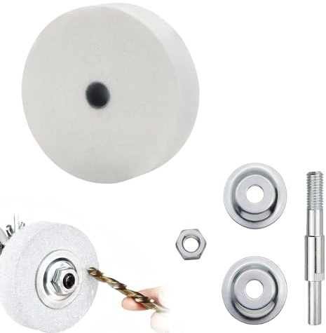 MFCGHXR Piedras para afilar con Taladro, 75mm diámetro, 80 de Grano, Ideales para Metal, Madera, plástico, Goma, cerámica precisión