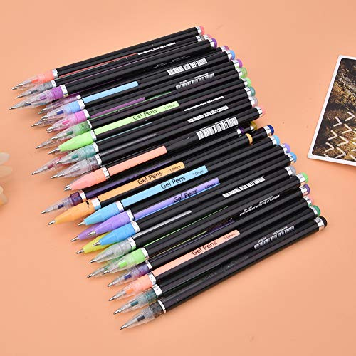 SEAFRONT Stylo à Dessin 48 Couleurs, Fournitures d'art en Plastique, Encre Brillante pour le Dessin et les Graffitis, pour les étudiants et les Artistes
