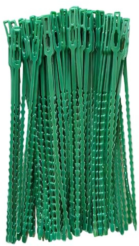 Ataduras ajustables para jardinería, 120 unidades, 23 cm. Ataduras y soportes para plantas. Ataduras flexibles de plástico para arbustos, jardinería, bricolaje, hogar y oficina