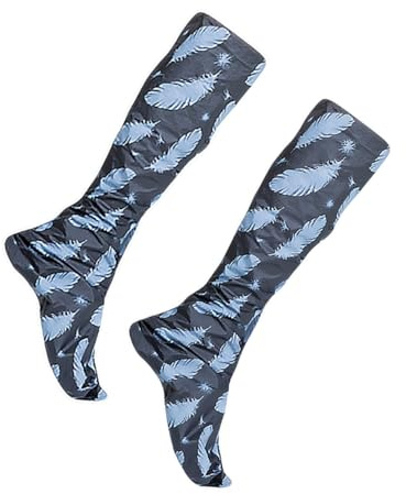 SEWACC Chaussettes Exfoliantes au Boue Volcanique pour Pieds, Masque Pieds, Élimine les Peaux Mortes, Hydratant, en Papier Aluminium et Tissu Non Tissé