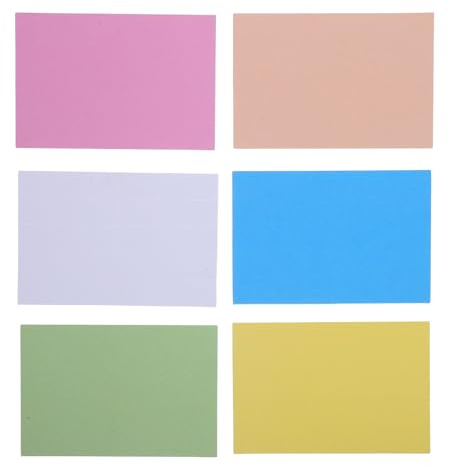 FUNNETOYU Étiquettes de Dossiers Suspendus en Papier, 6 Couleurs Assorties, Onglets de Classement Horizontaux pour Fichiers de Bureau, Étiquettes D’index Colorées pour