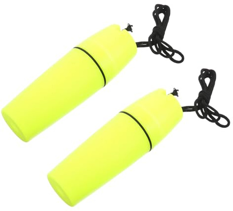 MAJORMENCH Caja Seca Cilíndrica para Playa 2 Piezas Amarilla, Recipiente de Almacenamiento Resistente al Agua para Kayak y Natación, Estuche Protector Compacto Portátil