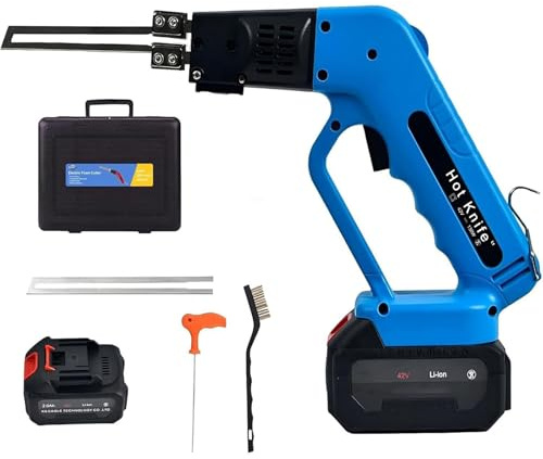 Cordless Foam Cutter, 150W Electric Hot Knife, Rechargeable & Air Cooled, 3S Rapid Heating, Max 600°C, for Styrofoam, EPS, KT Board, Sponge
