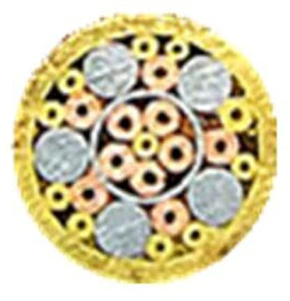 Remaches para cuchillos, Remaches de mosaico for mango cuchillo, 6 mm por 9 cm, acero, latón, cobre, multicolor(No.5)