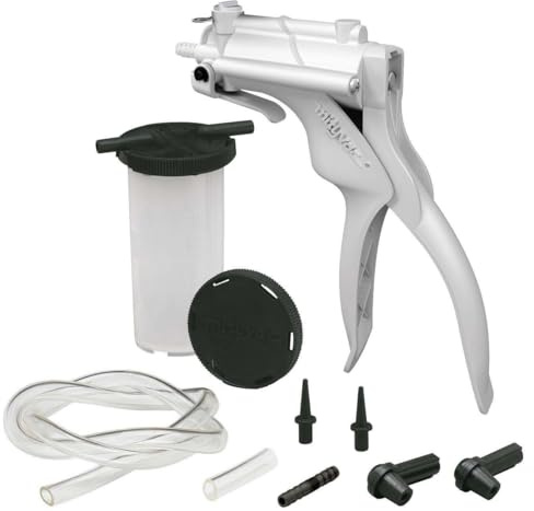 Ventilación de presión y Bomba de mano para extraer y limpio de la mayoría de sistemas de freno o embrague de vehículos (motocicleta, Auto, etc.).