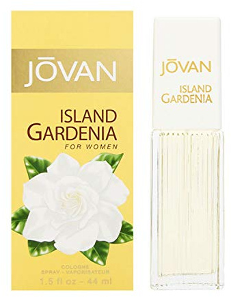 Jovan Island Gardenia Eau de Cologne Spray 1.5 fl oz (Pack of 1), Notes of Neroli, Gardenia, and Sandalwood, Women's Fragrance, Long Lasting, Everyday Fragrance, Travel Size