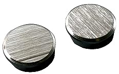 FRANKEN Chrom-Magnete Rund, 2 Stück, Hohe Haftkraft, Hochwertige Haftmagnete für Magnettafel, Whiteboard im Büro und Schule oder im Haushalt für Kühlschrank und Familienplaner, 25 mm, Silber, HM25CR
