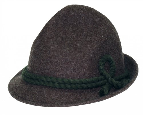 Trachtenhut Braun Loden Jäger-Wander-Hut Jagd Fischer Berg Trachten Lodenhut Dreispitz Herren Damen Bergsteiger Förster Jäger Wandern Tracht Wanderhut Forst Wald Freizeithut