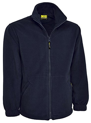 MIG Mens Classic Fleece Jacket Coat Size XS to 5XL Work Leisure Sports | Classic men's fleece jacket for work, leisure, sports and casual wear, available in sizes XS-5XL