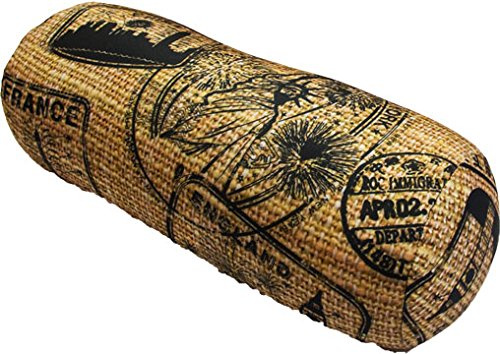 COVERBAGBCN -Zylindrisches Anti-Stress-Relax-Kissen|Entlastung für Nacken und Lendenwirbelsäule | Füllung mit bequemen Kügelchen | Weiches Lycra-Gewebe | Maschinenwaschbar | 35x15 cm (Intersac)