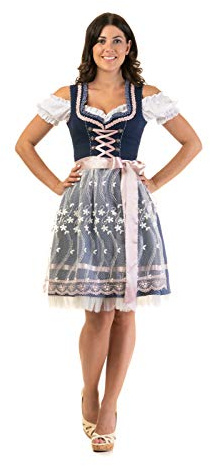 Trachtl Dirndl Damen Steffi 2:TLG Set Trachtenkleid und Schürze (ohne Bluse) gr.34-44