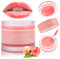 Mascarilla para dormir con péptido de colágeno, bálsamo labial de melocotón, humectante de noche para el cuidado de la piel de los labios y reparaciones de tratamiento de labios (melocotón)