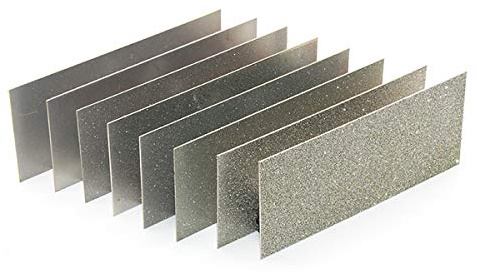 ExcInter 150 Grit Professional Rectangle Diamond Sharpening Plate Sharpening Stone Knife Sharpening Kitchen Knife Grinding Tools