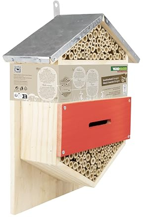 Windhager Hotel per insetti Hexagon - casetta per Insetti, casa degli insetti, albergo per insetti - Casetta insetti per api, coccinelle, crisopidi - Hotel per api da appendere