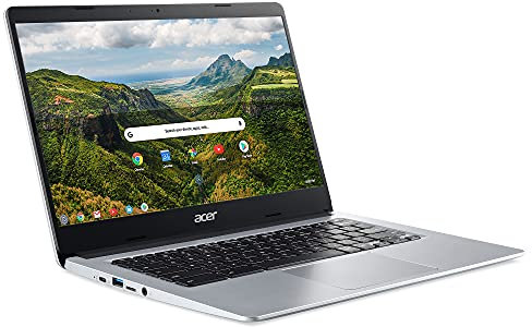 Acer Chromebook 314 CB314-H - (Intel Celeron N4020, 4GB, 64GB eMMC, 14 inch Full HD Display, Google Chrome OS, Silver) (Renewed)