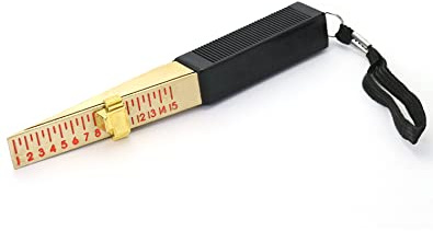 QWORK® Spessimetro a cuneo da 1-15 mm, spessimetro a nonio a cuneo, 0.5 mm