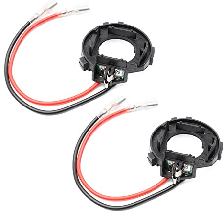 njssjd 1 Paar H7 LED-Scheinwerfer-Lampen-Adapter-Sockel-Halterung, H7-Glühbirnen-Befestigungsclips für V/W T/ouran T/Roc T/iguan S/Cirocco