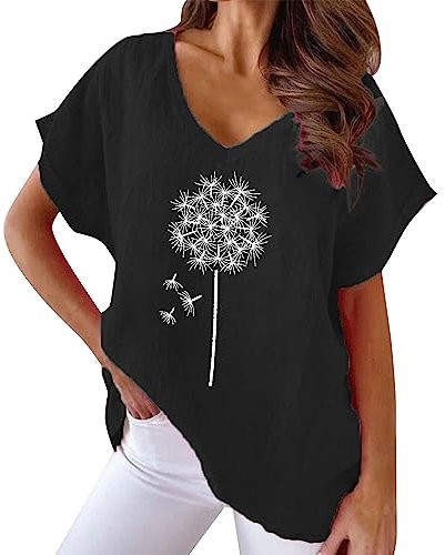 Damen Tshirt Oberteile Basic Kurzarm Bluse Tops,Schwarze Shirts,Spitzenbluse Tracht,Rosa Blusen,Bluse Offen,Bluse Ausschnitt,Bandana Oberteil