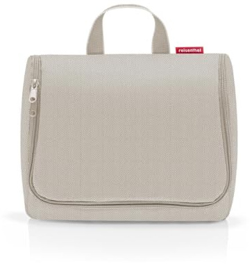reisenthel toiletbag XL praktisk necessär med krokar, vattenavvisande material, fiskben sand, Einheitsgröße, Sporter