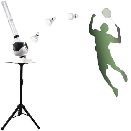Hydravex Automatische Shuttlecock-Roboter-Shuttlecock-Maschine, Tragbare Launcher-Pitching-Maschine, Shuttlecock-Serve-Roboter FüR Indoor- Und Outdoor-Training
