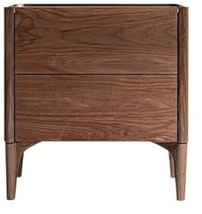EINES Tables de Chevet Table De Chevet Nordique Minimaliste Moderne Simple en Noyer Noir, Table De Chevet en Bois Massif for Chambre À Coucher Table D'appoint de Table de Chevet