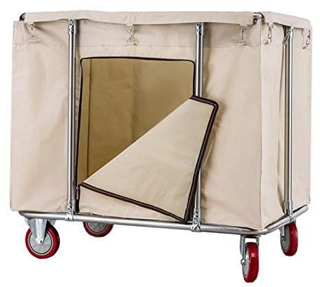 Tasche-Räder, Hochleistungshaushalts-Reinigungswagen für Kindergarten, Krankenhaus-Hotel (Blau), DCNGXUKLK, Beige,