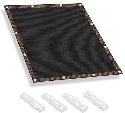 HaiTaoSy Sonnensegel Rechteckig Wasserdicht mit ösen, Sonnenschutz Stoff 90% Uv-Schutz, ReißFest Wetterfest, für Garten Balkon Und Terrasse, 3x7M