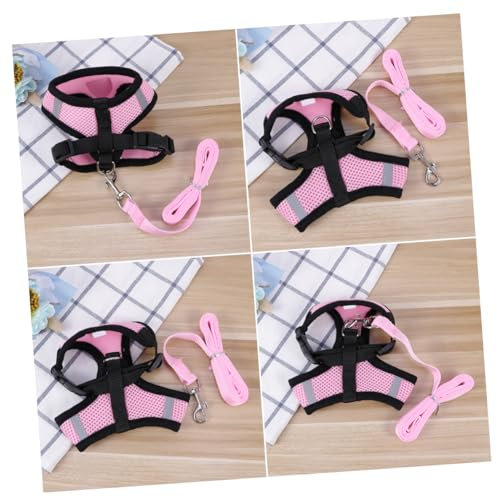 BESPORTBLE Hundeweste für Kleine Haustiere Verstellbares Brustgeschirr Atmungsaktiv mit Reflektierenden Elementen für Welpen und Katzen Haustierbedarf