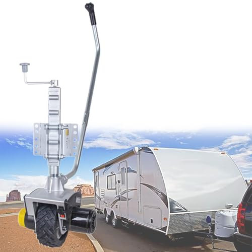 Beachtiful Remorque électrique, Capacité de Remorquage de 2722 kg, Roue Jockey de Remorque 550 W 12 V avec Vitesse de Déplacement de 7 m/Min, pour Remorque Mobile, Caravane, Bateau