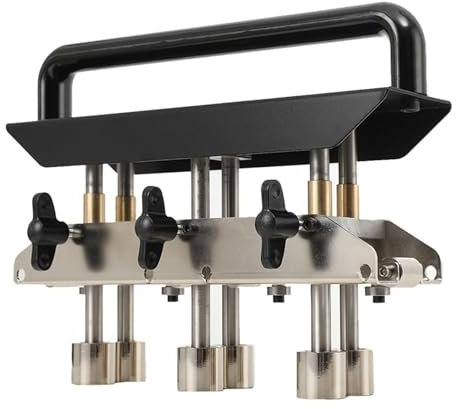 Plieuse de tôle, plieuse à Rouleaux de Bord à 3 Stations, Angle de Pliage de 0 à 90 °, Outils de toiture à Joint Debout, réglable pour réaliser des Coudes de 1/2 à 5 Pouces, 13 à 130 mm