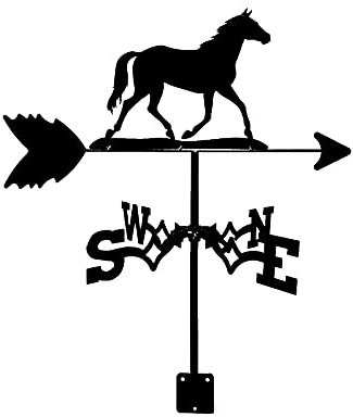 Generic Girouette, Girouette - Girouette Cheval Girouette En Acier Inoxydable Avec Support de Montage