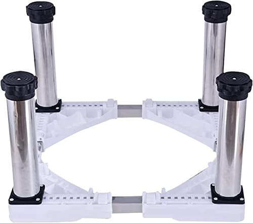 XAoSCd Washing Machine Stand BaseAdjustable Washing Machine Base Moisture Proof Anti-Rust Dryer Refrigerator Universal High Rack Heightened 29-32cm Large Filing Cabinet Rack Le,4legs-29-32cm