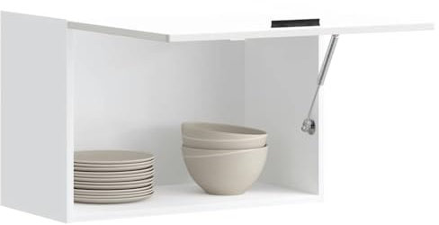 Xichuzi Küchen-Hängeschrank Porto Hochglanz-Weiß Holzwerkstoff, Hängeschrank Küche, Küchenschrank, Wall Cabinet, Oberschrank - 854079