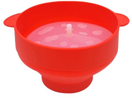Laroal Machine à Pop-Corn pour Micro-Ondes Pot à Pop-Corn Pliable en Silicone Pot à Pop-Corn à air Chaud avec Couvercle et poignée Lavable au Lave-Vaisselle