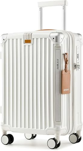 Joyway Maleta de Cabina 20'', ABS Maletas de Viaje Mano Ultraligeras, Expandible 25%, Ruedas 360° Antideslizantes y Silenciosas, Cerradura TSA con Portavasos