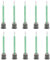 Lot de 10 mélangeurs statiques, buse de mélange statique pour colle 2K, tube de mélange, buse de mélange statique, embout mélangeur 1:1, buse mélangeuse 1:1, embout mélangeur de colle en plastique