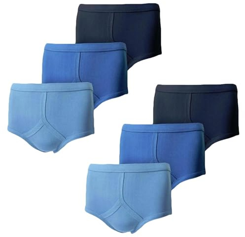 True Face Men's Y Fronts 100% Pure Cotton Underpants Traditional Breifs Comfortable Interlock Underwear 6 & 12 Packs
