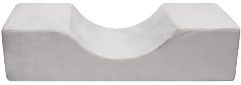 YGLEEULI Nackenhörnchen Wimpernverlängerung, spezielles U-förmiges Kissen mit hoher Rückfederung, bequem, bequem for Platzieren von Wimpernwerkzeugen für Lash Techs(Gray)