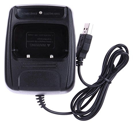 GAOHOU Cargador de batería USB Walkie Talkie Base de carga USB compatible con Baofeng BF- 888S Retevis H777 Walkie-Talkie